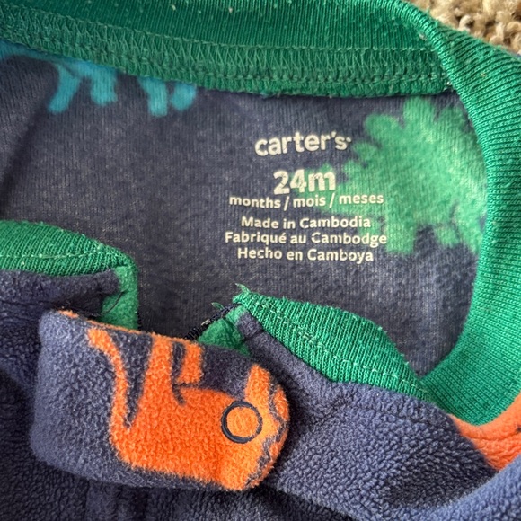 Set of Four Footie Kids' Dinosaur and Vehicle Pajamas - Picture 2 of 5